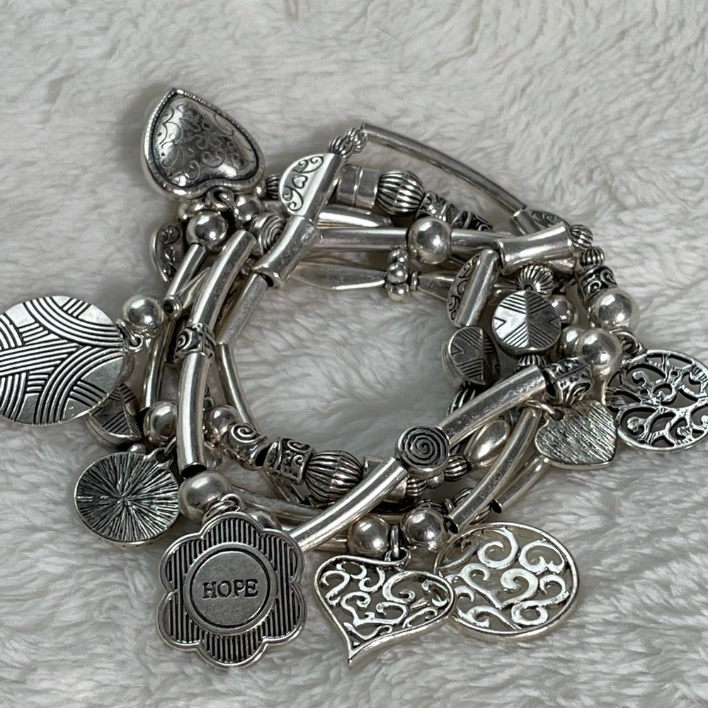 Women’s Lia Sophia silver charm bracelet